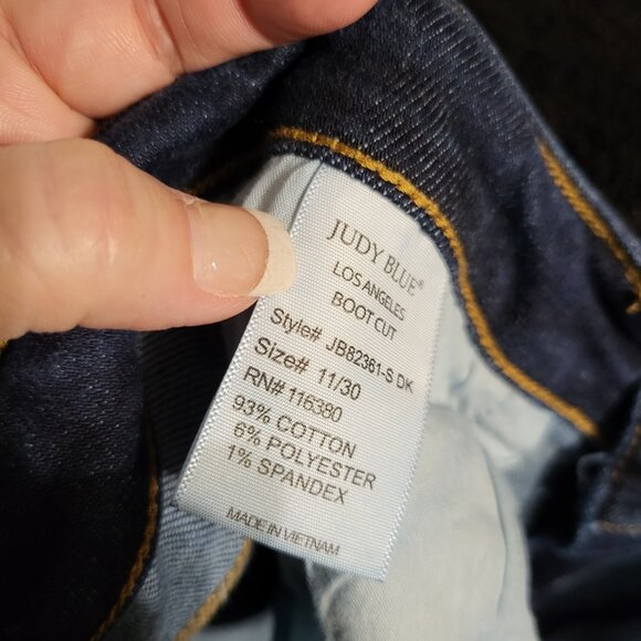 JUDY BLUE BOOT CUT JEANS SZ 11/30 - Picture 10 of 10